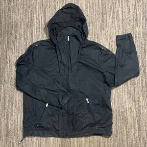 Sean John Womens 3X stow hood Full Zip Front Jacket Black Pockets‎ 100% Cotton